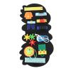 Ymiko Soft Sensory Felt Learning Board Educational Life Skills Activity for Kids Travel Car Trips Flights view 2