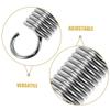 Gatuida 6Pcs Heavy Duty Alloy Steel Spring Hooks Adjustable Tension for Porch Swings Hammocks and Hanging Chairs Patio Swing Parts Mechanical Compression Springs view 3