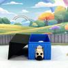 3D Printed Dog with Dog House, 3.5" Articulated French Bulldog Puppy Dog Animal Toy, Man's Best Friend, Fidget Animal Dog, Office and Home Decor - ADSET1-FB-BH view 1