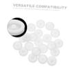 CHILDWEET 20pcs Plastic Belt Pulley Wheels Mechanical Pulley Replaceable Bearings for DIY Projects view 3