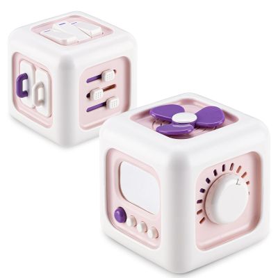 SOCBTNSO Busy Cube Toy for 1 Year Old Girl Gifts, Montessori for Baby Girl, Travel Sensory Toys for Toddlers 1-3, Learning Fine Motor Skills| 1st Birthday Girl Gifts 12 Months