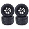 4PCS 115MM Tires Wheels 12mm Hub Hex Suitable Compatible with 1/10 RC Buggy Car XS TM Flux ZD Racing LRP 10030 Compatible Models view 1