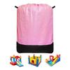 Heavy Duty Water-Resistant Inflatable Bounce House Storage Bag with Drawstring, Flat 39" x 47", for Residential & Commercial Use-Pink view 1