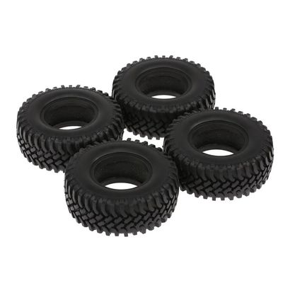 4PCS 100MM Rubber Tires Compatible with 1:10 RC Crawler Cars Compatible with D110 CC01 AXI03007
