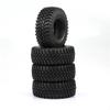 4PCS 100MM Rubber Tires Compatible with 1:10 RC Crawler Cars Compatible with D110 CC01 AXI03007 view 3