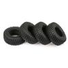 4PCS 100MM Rubber Tires Compatible with 1:10 RC Crawler Cars Compatible with D110 CC01 AXI03007 view 4