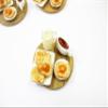 1:12 Dollhouse Miniature Food Toast Bread with Milk Wooden Board Breakfast 16978 view 4