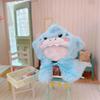 niannyyhouse 10cm-15cm Plush Doll Clothes Cape T-Shirt Jeans Shark Dinosaur Suit 17cm Doll Dress Up (Blue) view 4
