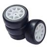 4Pcs 58Mm Tires 12Mm Hex Wheels with Sponge Suitable Compatible with 1/10 1/12 RC Drift Cars Compatible with Various Models view 1