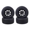 4 PCS 110mm X 45mm RC Car Tires Compatible with 1/10 Short Course Vehicles Wheel 12mm Hex Adapter view 1