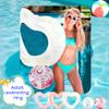 3 Pack Heart Pool Floats Inflatable Blow up Heart Shaped Swim Rings 43.3 x 43.3 Inch and 3 Pack 16 Inch Inflatable Glitter Beach Ball for Water Fun Beach Bachelorette Party for Adults (Color Set 2) view 3