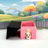3D Printed Dog with Dog House, 3.5" Articulated Pitbull Puppy Dog Animal, Man's Best Friend, Fidget Animal Dog, Office and Home Decor - ADSET3-PIT-PH view 2