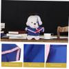 FELTECHELECTR 1set Graduation Gown Outfit for Plush Bears Cap Certificate Adorable Gown for Stuffed Animal Celebrations view 3