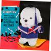 FELTECHELECTR 1set Graduation Gown Outfit for Plush Bears Cap Certificate Adorable Gown for Stuffed Animal Celebrations view 4