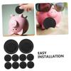 FOYTOKI 20pcs Piggy Bank Bottom Stoppers Black Rubber Replacement Covers Inner Diameter and Fit for Fixing Lidless Coin Banks and Covering view 3