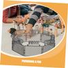 CIYODO 2sets Miniature Plastic Fence for Farm Animals and War Scene Flexible Configuration Safety Guardrail for Creative Play Plastic for Boys and Girls Imaginative Layouts view 3