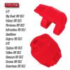 RCYouHott RC Upgrades Part Plastic Shock Cap Protector&Steel Shock Standoff for 1/8 Kraton Outcast Typhon Notorious Talion 6S BLX,1/7 Mojave Infraction Felony 6S BLX Limitless,Red view 2