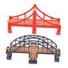 Abaodam 2pcs Wooden Train Tracks Cross Bridge for The Train Toy Accessories Boy Girl Educational Playset view 1