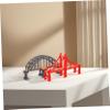 Abaodam 2pcs Wooden Train Tracks Cross Bridge for The Train Toy Accessories Boy Girl Educational Playset view 4