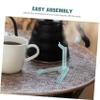 Alasum 4pcs Doll Model Display Stand Plastic Action Figure Holder for Compatible Models Easy Assembly Bracket for Enhanced Visual Appeal Collectible Showcase view 3