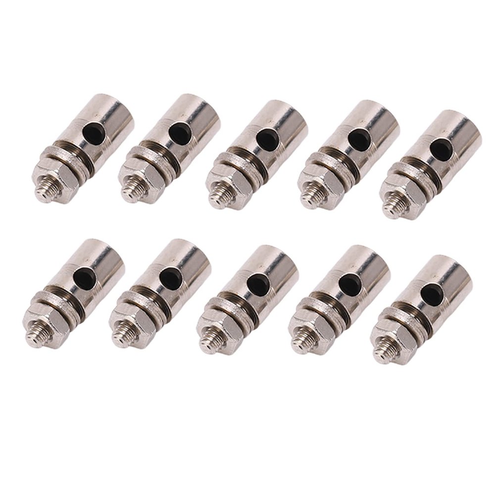 1.8mm Pull Rod Quick Adjuster, RC Push Rod Connectors, Stainless Steel Linkage Stoppers Set for RC Model Airplane DIY Parts, 10pcs D1.8mm Pushrod Connector, Stainless Steel