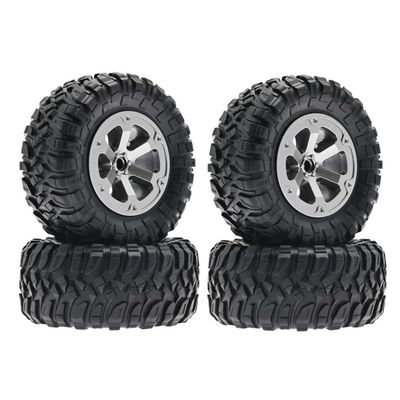 4Pcs 73mm Tire Wheel Compatible with C14 C24 B24 B36 MN MN90 MN99S FY003 FY004 Compatible RC Car Upgrade Parts Accessories