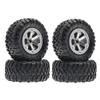 4Pcs 73mm Tire Wheel Compatible with C14 C24 B24 B36 MN MN90 MN99S FY003 FY004 Compatible RC Car Upgrade Parts Accessories view 1