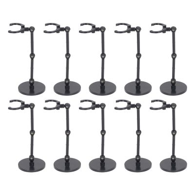 10 Pieces Doll Stand Action Figure Stand Mini Doll Support Frame Compatible For 6 Inch Suitable with Human Shaped Movable Doll Series, Stable Display and Decoration,