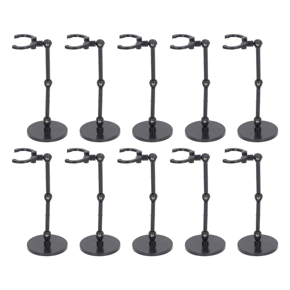 10 Pieces Doll Stand Action Figure Stand Mini Doll Support Frame Compatible For 6 Inch Suitable with Human Shaped Movable Doll Series, Stable Display and Decoration,