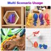 bgezxuy 4 Pcs Mini 3D Printed Dragon Eggs with Dragons Inside, Articulated Crystal Dragon in Dinosaur Egg, Birthdays, Halloween Decorations Indoor Outdoor for Girls Boys (MINI-YS) view 4