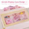 PIIKAGO Wooden Kids Vanity Set with Acrylic Display Case, Pretend Play Toddler Makeup Vanity for Girls, Beauty Salon Set with Makeup Accessories, Little Girls Gift Age 3+ (Pink) view 3