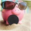 KONTONTY 20pcs Rubber Piggy Bank Plugs Round Money Saving Box Stoppers with Inner Diameter Black Covers for Lidless Banks Excellent Seal for Protection view 4