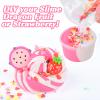 15 Pack Butter Slime Kit with Fruits Charms, Birthday Gift, Slime Party Favors for Girls and Boys, Super Soft & Scented Slime for Kids, DIY Stress Relief Toy view 4