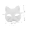 BRIGHTFUFU Diy Blank Cat Mask Set for Painting and Cosplay Soft Felt Fabric with Faux Fur Eye Mesh for Halloween Masquerade Parties and Family Fun Activities view 2
