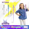 HyBaiS 24 inch Large 3D Printed Dragon,3D Dragons Figurine Toy,Big 3D Printed Toys,Easter Stuffer Gift for Kids 5-7,Desk and Home Deco(Crystal Purple) view 2