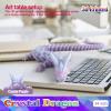 HyBaiS 24 inch Large 3D Printed Dragon,3D Dragons Figurine Toy,Big 3D Printed Toys,Easter Stuffer Gift for Kids 5-7,Desk and Home Deco(Crystal Purple) view 3