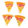 Alasum 4pcs PU Simulation Cheese Pizza Slices Model Realistic Pretend Food Props for Kitchen Play and Pizza Party Decoration Fun Kitchen Food Shapes for Imaginative Play view 1