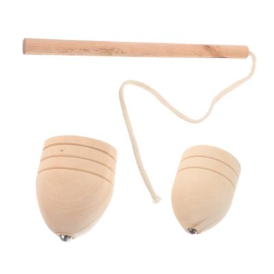CORHAD Retro Wooden Spinning Tops Educational Toy Set for Kids Adults Gyroscope Physics Game