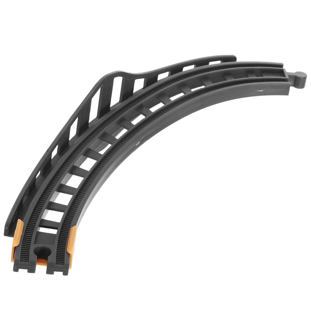 ibasenice Curved Train Track Accessory 12.6 Inch Mini Model Railroad Expansion Replacement Part Compatible with Toy Train Sets for Kids Building and Repair Play