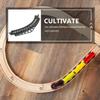 ibasenice Curved Train Track Accessory 12.6 Inch Mini Model Railroad Expansion Replacement Part Compatible with Toy Train Sets for Kids Building and Repair Play view 2