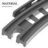 ibasenice Curved Train Track Accessory 12.6 Inch Mini Model Railroad Expansion Replacement Part Compatible with Toy Train Sets for Kids Building and Repair Play view 3
