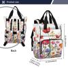 Kigai Abundant Flower Fields Diaper Bag Backpack for Baby Travel Waterproof MultiPocket Baby Bag with Insulated Bottle Holders & Stroller Straps for Mom & Dad view 3