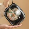 Cartoon Strawberry Rabbit Travel Tea Set, Portable Outdoor Cam Teapot Tea Cup - Yu Fen Ru Kiln Strawberry Rabbit One Pot Two Cups Travel Tea Set view 4