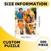 Custom Puzzle 500 Pieces, Personalized Puzzle from Your Own Photos, Customized Picture Jigsaw Puzzle Gift for Christmas Wedding Birthday Family view 2