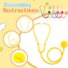 RoundFunny 10 Pack Boys Girls Kids Stethoscope Toy Disposable Plastic Stethoscope Real Working for Girls Boys Doctor Kit Role Play Costume Pretend Game Accessories view 3