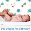 12 Pcs Peepeeteepe for Baby Boy with Storage Bag, Reusable Peepeeteepe Baby Boy with Hang Loop (6 Patterns) view 2