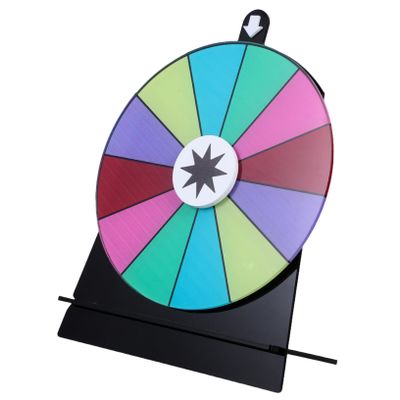 Alipis Acrylic Dry Erase Roulette Wheel for Parties Weddings and Games Portable Prize Spinner with Erasable Features User-friendly Design and Construction