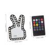 FELTECHELECTR 1set Car Window Finger Light Multi-Function Gesture Hand Signal Lamp USB Powered Tail Light for Enhanced Safety and Interaction Material Compatible Automotive Models view 2