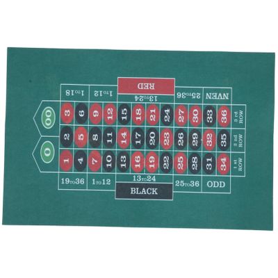 Zerodeko Foldable Poker Table Mat Double-Sided Felt Surface Poker Mat Waterproof Table Top Home Gathering Game Pad