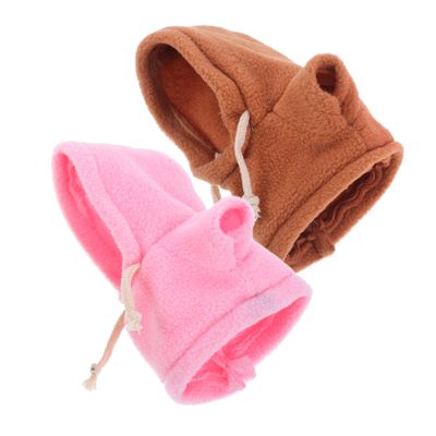 Abaodam 2Pcs Plush Bear Hoodie Doll Clothes Cute Stuffed Animal Outfits for 20CM Plush Soft Clothing Replacement for Dolls Assorted Colors &
